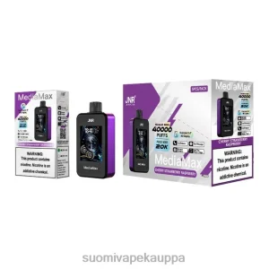 JNR MediaMax 40k puffi kirsikka mansikka vadelma P82ZF14 | Vape Netistä