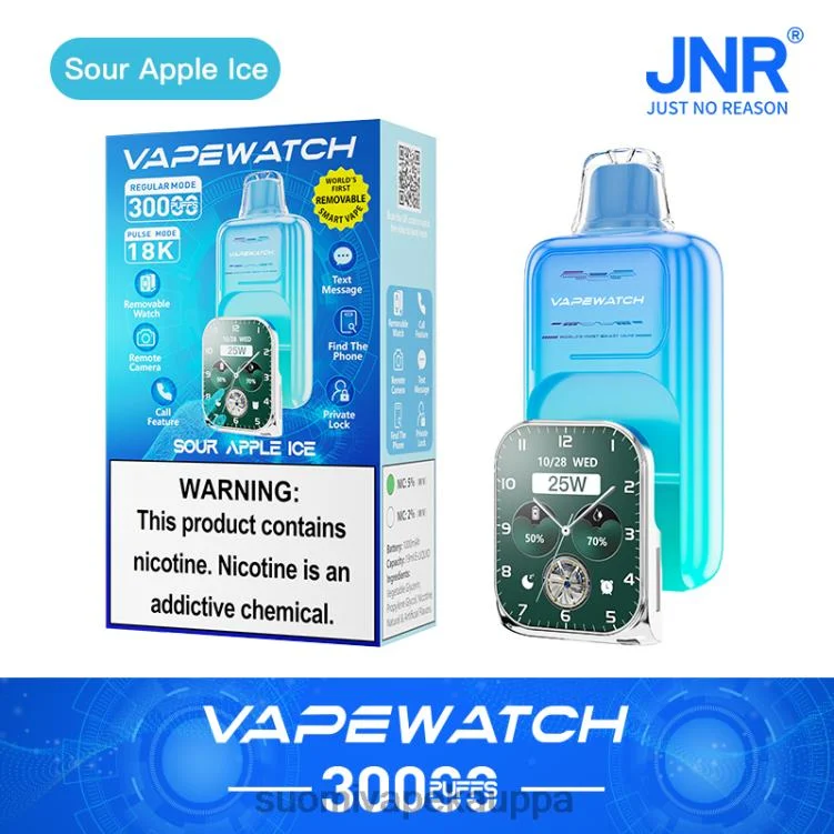 JNR vape kello hapan omenajää P82ZF5 | Vape Kauppa