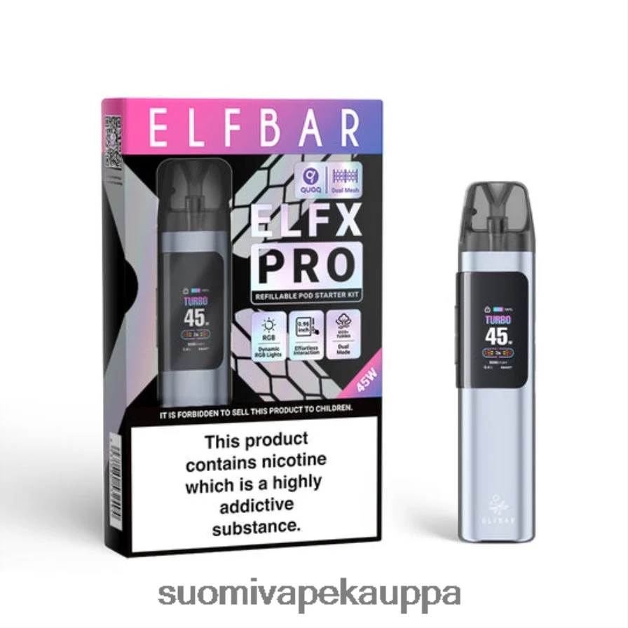 musta X446H25 ELFBAR ELFX Pro Avaa POD -laite