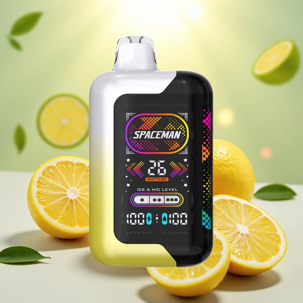SMOK Spaceman SP40000 Zero Nikotiini 20ml 40000 Tupaa Ladattava Disposable Vape Sitruuna Pop