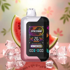 Spaceman SP40000 Zero Nicotine Disposable – Vesimelonijää 20ml 0mg 40000 tupaa 1000mAh