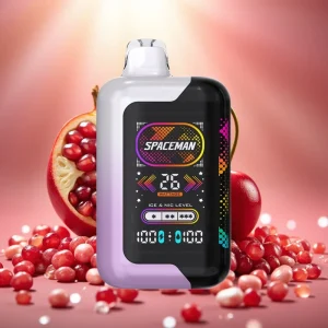 Spaceman SP40000 Zero Nikotiini Disposable 40000 Tupaa 20ml 1000mAh Kirkkaalla Näytöllä Kirsikka Granaatti