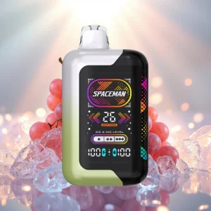 Spaceman SP40000 Zero Nikotiini Disposable 40000 tupakkaa 20ml Valkoviinijää