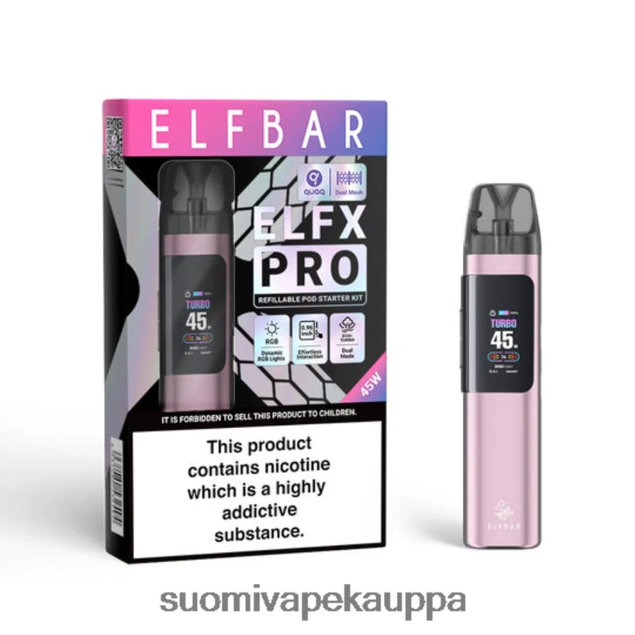 vaaleanpunainen X446H24 ELFBAR ELFX Pro Avaa POD -laite