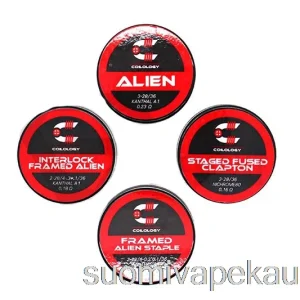 Vape Box Coilology Suorituskyky Valmiiksi Rakennetut Kelat Interlock Kehystetty Alien – 0,12 Ohm Ka1