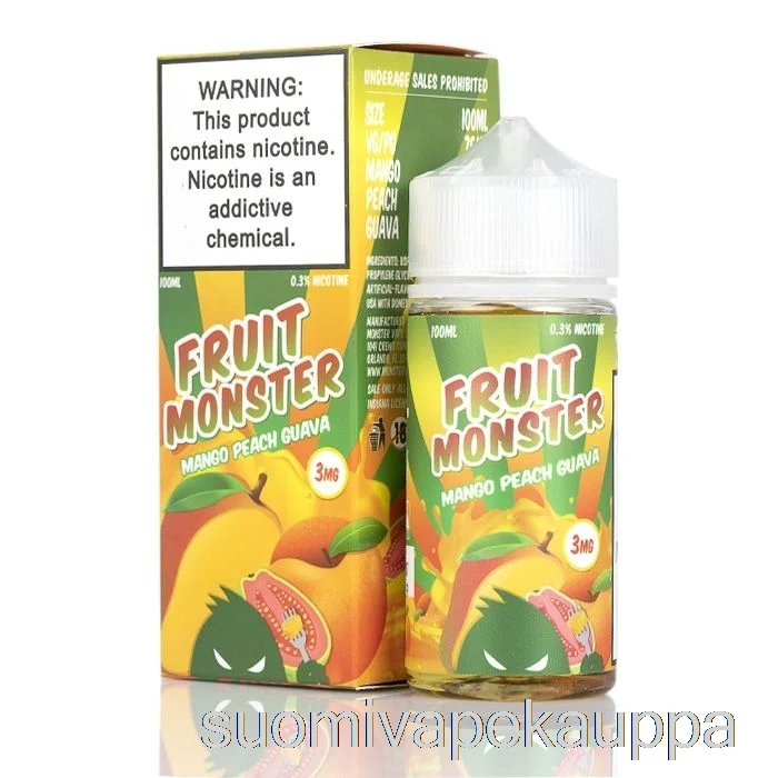 Vape Box Mango Persikka Guava – Hedelmähirviö – 100ml 3mg