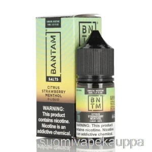Vape Box Sitrushedelmien Mansikka Mentolisuolat – Bantam Vape – 30ml 36mg
