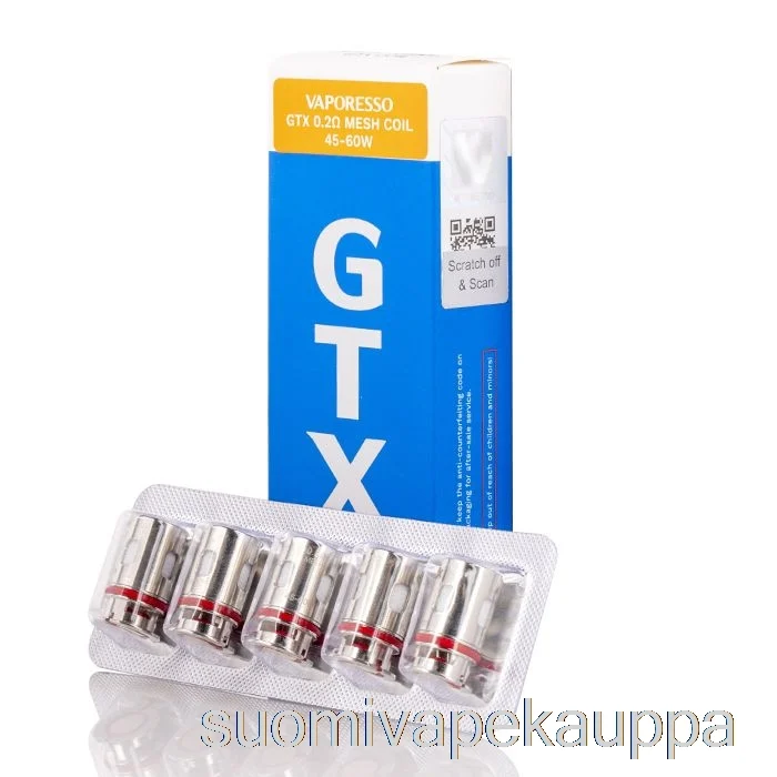 Vape Box Vaporesso Gtx Vaihtokelat 0.2ohm Gtx Mesh Kelat