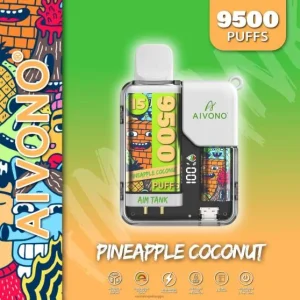 Vape Kauppa – ananas kookos Aivono AIM TANK 9500 0B8L40