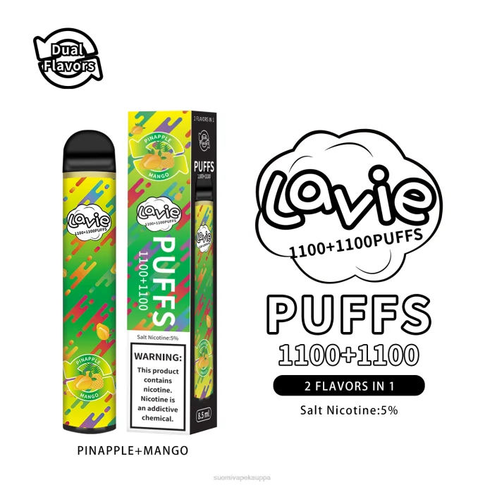 Vape Kauppa – ananas/mango 8D4V296 LAVIE BAR Switch 2200 suihketta