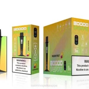 Vape Kauppa – Bang Box 30 000 puhalluksen älynäyttö TZ4V84 passionhedelmä