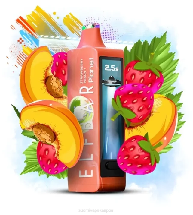 Vape Kauppa – Elf Bar Planet 25 000 mansikka persikka 424028
