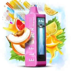 Vape Kauppa – Elf Bar Planet 25 000 valkoinen persikka baja splash 424020