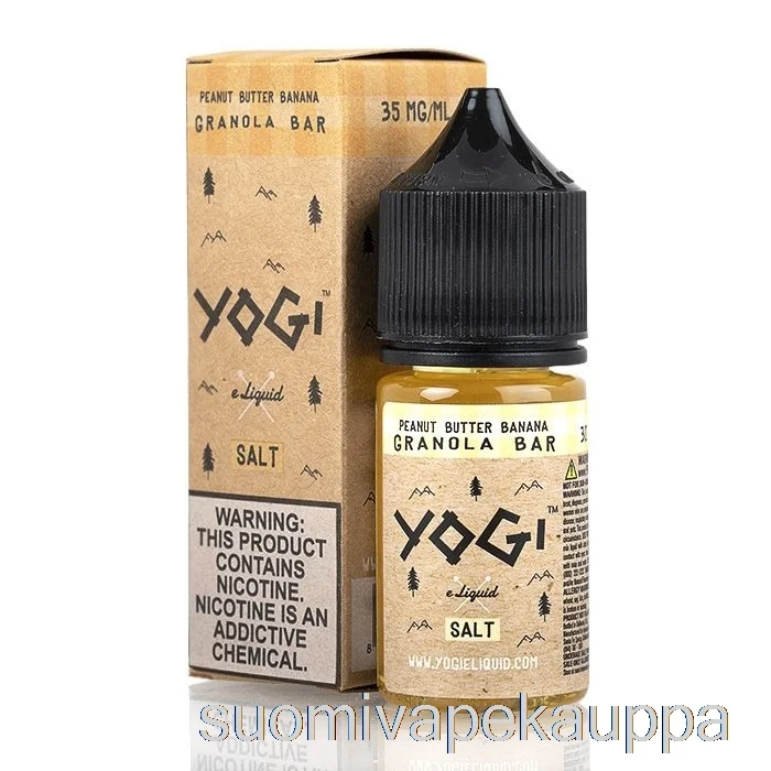 Vape Kauppa Maapähkinävoi Banaani Granolapatukka – Joogisuolat E-neste – 30ml 35mg