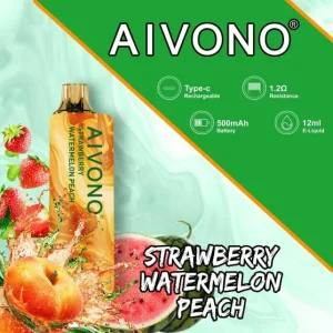 Vape Kauppa – mansikka vesimeloni persikka Aivono AIM GUN 7000 0B8L108