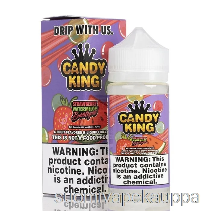 Vape Kauppa Mansikka Vesimeloni Vaahtomuovi – Candy King – 100ml 0mg