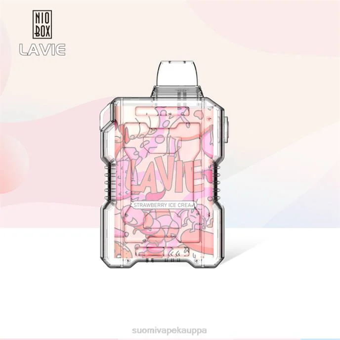 Vape Kauppa – mansikkajäätelöä 8D4V196 LAVIE NIO BOX 9000 hengitystä