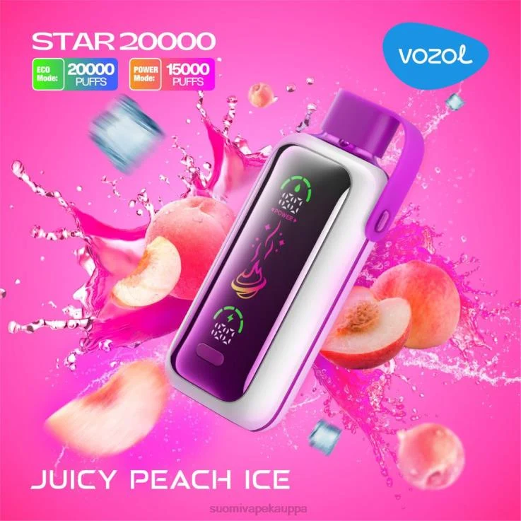 Vape Kauppa – mehukas persikkajää VOZOL STAR 20 000 Z006D10