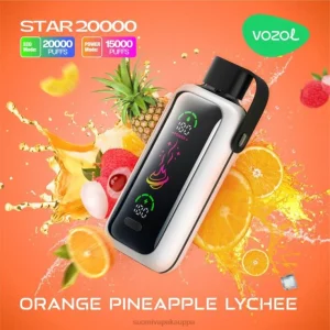 Vape Kauppa – oranssi ananas litsi VOZOL STAR 20 000 Z006D15