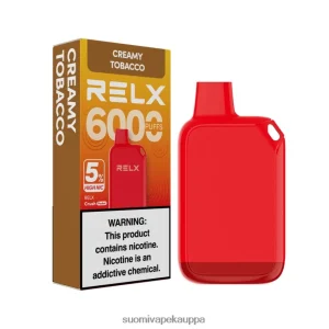 Vape Kauppa – RELX Crush Pocket 6000 5% korkea nic kermainen tupakka T062N228