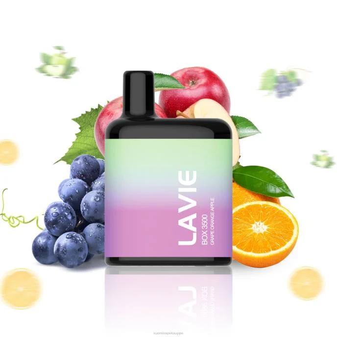 Vape Kauppa – rypäle appelsiini omena 8D4V212 LAVIE BOX 3500 suihketta