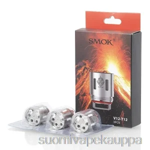 Vape Kauppa Smok Tfv12 Vaihtokelat & Rba 0.12ohm V12-t12 Pohjukaiskela (3 Kpl Pakkaus)