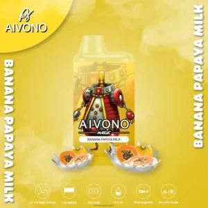 Vape Nesteet – banaani papaija maitoa Aivono AIM MAGIC 5800 mouth box savuke 0B8L94