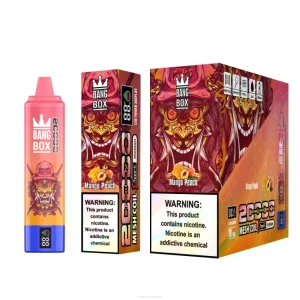 Vape Nesteet – Bang Box 20 000 puhalluksen älynäyttö TZ4V58 mango persikka