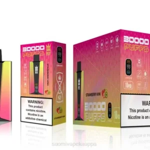 Vape Nesteet – Bang Box 30 000 puhalluksen älynäyttö TZ4V74 mansikka kiivi