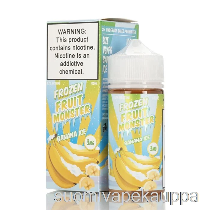 Vape Nesteet Jääbanaani – Jäädytetty Hedelmähirviö – 100ml 3mg