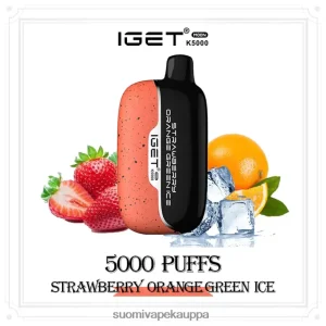 Vape Nesteet – mansikan oranssinvihreä jää IGET Moon k5000 44228012