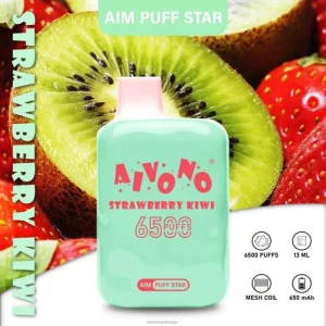 Vape Nesteet – mansikka kiivi Aivono AIM PUFF STAR 6500 0B8L294