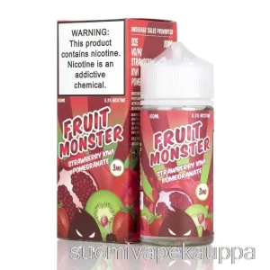 Vape Nesteet Mansikka Kiivi Granaattiomena – Hedelmähirviö – 100ml 6mg