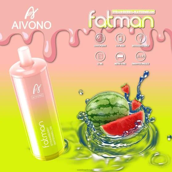 Vape Nesteet – mansikka vesimeloni Aivono FATMAN 6800 0B8L30