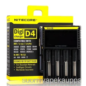 Vape Nesteet Nitecore D4 Akkulaturi (4-paikkainen)