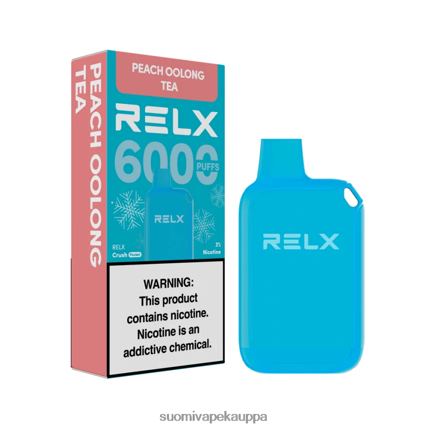 Vape Nesteet – RELX Crush Pocket 6000 jäätä persikka oolong teetä T062N210