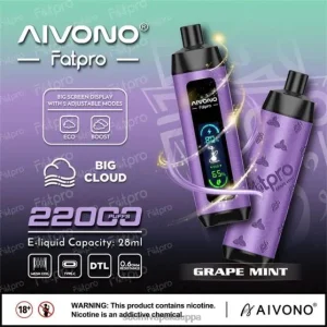 Vape Nesteet – rypäleminttu Aivono Fatpro 22000 0B8L2