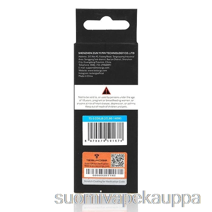 Vape Nesteet Teslacigs Ts Tallica Mesh Vaihtokelat 0,2 Ohm Ts-s Kelat