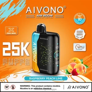 Vape Nesteet – vadelma persikka lime Aivono AIM BOOM 25 000 0B8L350