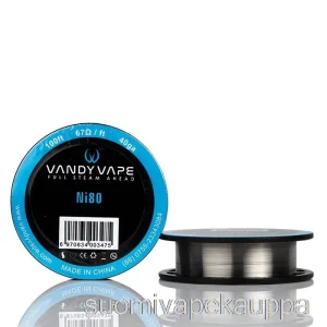 Vape Nesteet Vandy Vape Erikoislankakelat Ni80 – 40ga – 100ft – 6,7 Ohm