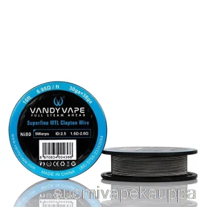 Vape Nesteet Vandy Vape Superfine Mtl Lankakelat – 10 Jalkaa 6,95 Ohm Ni80 Clapton Lanka