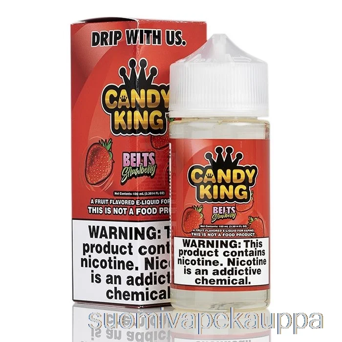 Vape Nesteet Vyöt Mansikka – Candy King – 100ml 3mg