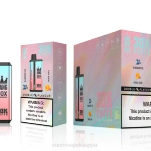 Vape Netistä – Bang Box 30 000 tuulahdusta kaksinkertaista makua TZ4V63 mustikkajäätelö & persikkamehu