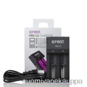 Vape Netistä Efest Pro C2 2-paikkainen älykäs Akkulaturi