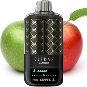 Vape Netistä – Elf Bar Combo 25 000 vihreä omena ja tuplaomena-shisha 42403