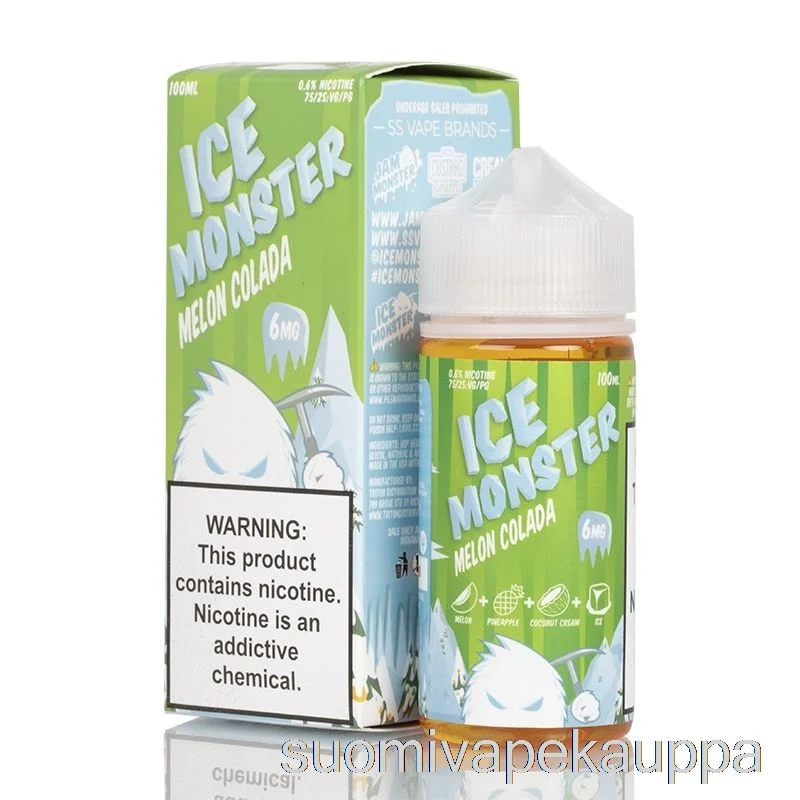 Vape Netistä Jäämeloni Colada – Jäähirviö – 100ml 3mg