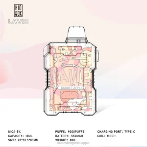 Vape Netistä – kaksinkertainen omena 8D4V195 LAVIE NIO BOX 9000 hengitystä