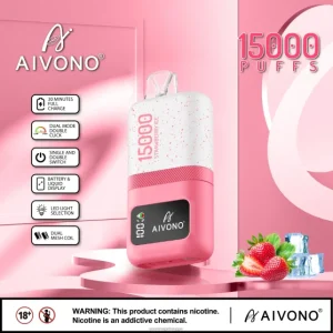 Vape Netistä – mansikka jäätä Aivono AIM magic 15 000 0B8L71