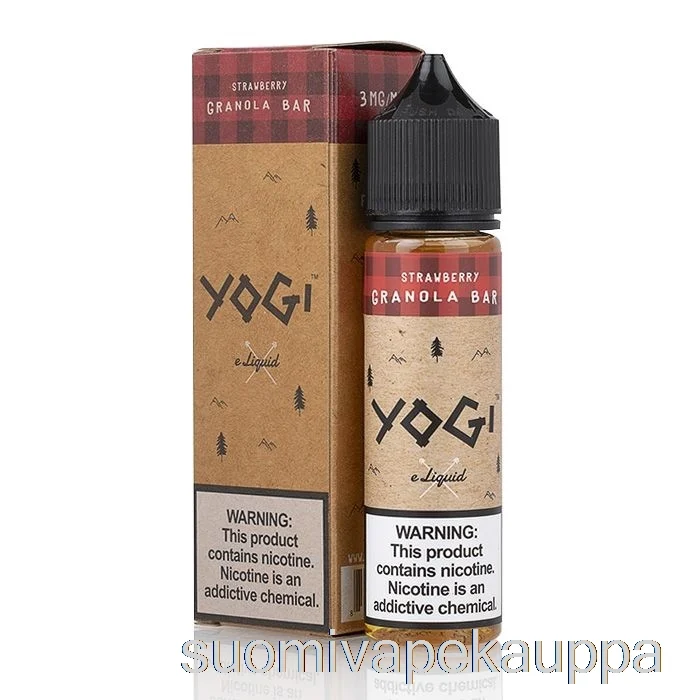 Vape Netistä Mansikkagranolapatukka – Yogi E-neste – 60ml 3mg
