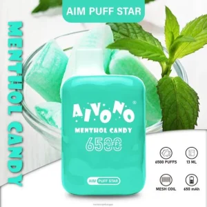 Vape Netistä – mentoli karkkia Aivono AIM PUFF STAR 6500 0B8L295